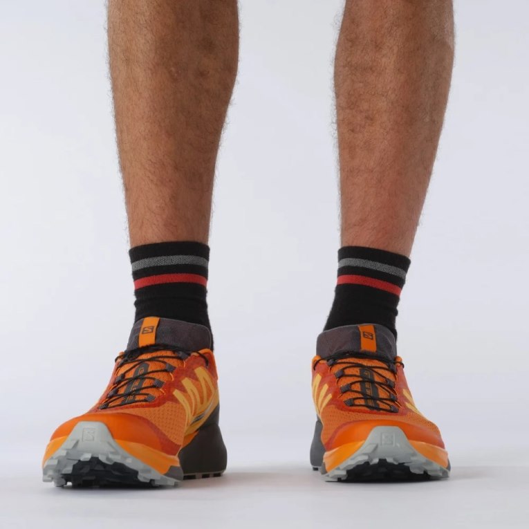 Tenis Para Trail Running Salomon Sense Ride 4 Hombre Naranjas | MX ZDOH641